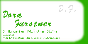 dora furstner business card